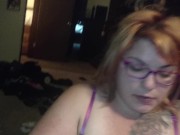 Big tit red head blows pierced dick. Gets facial. 12/16