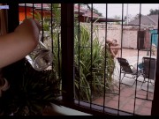 Outdoor sex 3 in 1 - cum on face, cum in pool, creampie 6/16