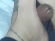 StepSister foot job. Just the tip. Hope mom dosent find out.Redbone, bbw 13/16