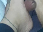 StepSister foot job. Just the tip. Hope mom dosent find out.Redbone, bbw 6/16