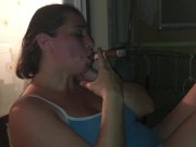 Fat string cigar inhaled 15/16