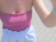 Public Car Masturbation and SQUIRTING orgasm on crowded highway. 3/16