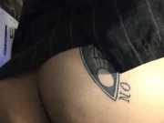 Thick Latina goth girl and her blue buttplug 16/16