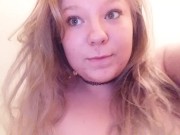 Horny Teen Girl Strips and Sucks on Fingers