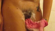 Bidet pussy washing Washing my hairy cunt and ass. playing with pussy hairy