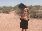 Kimber Veils gets naked in public at arizona park 3/16