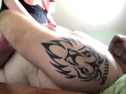 BBW Housewife Having Fun with her Sexy Big Bear Playmate 14/16