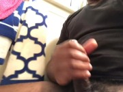 Cumming all on her perky tits 16/16