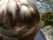 Young hikers having public sex in the mountains 2/16