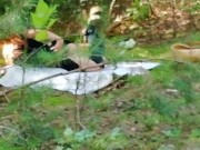 caught a red fox in the forest and finished in his mouth! 2/16