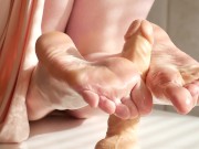 Carly Rae in Fishnets, Footjob and Fuck. 2/16