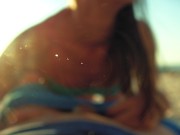 Risky public blowjob on the beach.Travel diaries pt1 8/16