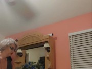 Amateur blonde wife ties husband down and swallows 1/16