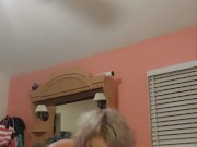 Amateur blonde wife ties husband down and swallows 13/16