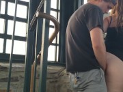 Thick girl gets fucked in public watch tower 6/16