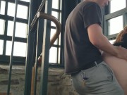 Thick girl gets fucked in public watch tower 8/16