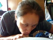 Girlfriend giving me head first time swallowing 5/16