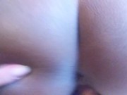 Daddy makes ebony pussy cream pie 13/16