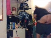 buttcrack doing chores - big shorts keep falling down 3/16