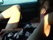 First Time Public - Blowjob, Pussy Flashing and Fingering (ALMOST CAUGHT) 1/16