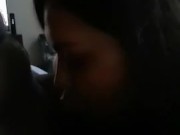 Teasing daddy with a few deep throats 9/16