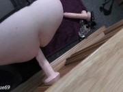 Enjoying a Deep Anal Dildo in my BBW Asshole - Big Ass Slut in Lingerie 14/16