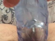 Shoving dildo into tight pussy very wet climax 7/16