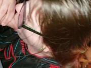 Stepdaughter swallowing fat cock 4/16