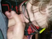 Stepdaughter swallowing fat cock 8/16