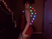 AwesomeKate - Red Head In Red Dress Cum Control 8/16