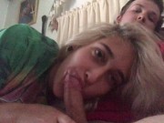 Morning blowjob leads to facial for blonde teen 1/16