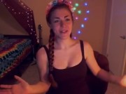 AwesomeKate - Teen Redhead w/ Braided Pigtails Performs Hitachi Cum Show 3/16