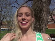 GERMAN SCOUT - Schlankes Teen Nesty auf Strasse angesprochen und gefickt 5/16