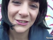 GERMAN SCOUT - Schlankes Teen Lullu in Berlin Park ohne Gummi gefickt 11/16