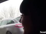 GERMAN SCOUT - Schlankes Teen Lullu in Berlin Park ohne Gummi gefickt 4/16