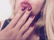 Carlycurvy striptease with mouth play 14/16