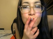 Asian Teen Smoker Talks Dirty & Teases You Smoking lizlovejoy.manyvids.com 16/16