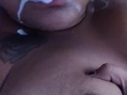 Oh my god, there are so much of milk coming of my tits 6/16