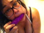 sloppy drool bj and tit fuck 2/16