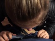 18 Year Old Girlfriend Swallows Massive Load 1/16