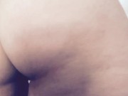 Carlycurvy striptease in white sparkle shirt and thong 7/16