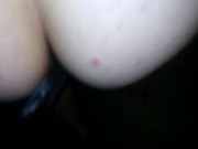 Oil my BBC in taking dick standing up on couch 5/16