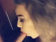 Amelia Skye sucks hard cock on Snapchat 10/16