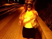 Gode così tanto mentre lo succhio in stazione che sborra appena mi scopa! 2/16