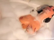 Sexy Naked PAWG Paige Turnah Foamy bath pussy play with toys masturbates fucks pussy 5/16