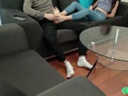 Ripped her jeans and fucked a teen after footjob.Amateur Mira Lime 5/16