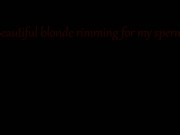 Beautiful horny blonde rimming for my sperm! 1/16