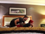 Tattooed Redhead Fucks in an Irish Hotel Room 2/16