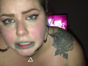 White Whore Slurps Own Squirt 4/16