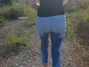 Walking and pissing my pants on the side of the road. 11/16